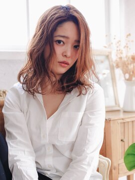 ヴィント(Vint.) Aラインシルエットのウェーブミディ