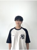 波巻きパーマ