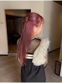 ハーフアップリボン