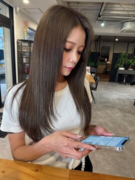 ナンバー(number+) ツヤ髪オリーブブラウンカラー