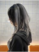 【廣川】コントラスト/mixカラー/スカンクヘア/ハッシュカット