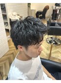男性カット&ピンパーマ