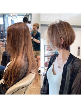 バンプ ギンザ(BUMP GINZA) 30代40代50代ショート白髪ぼかし銀座　松