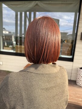 フゥカ 類家店(fuka) 【冬に映えるカラー☆】オレンジブラウン＊。