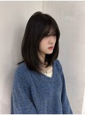 レイヤーカットミディアムレイヤーフェイスレイヤー