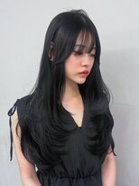 エル バイ アンキシム(elu by AHNKISM)&nbsp;韓国風レイヤーカット顔まわりくびれオルチャン 心斎橋