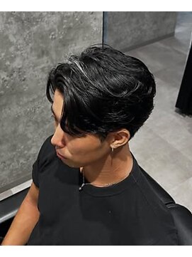 メンズセンターパート/ニュアンスパーマ