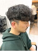 スペインカール/スパイラルパーマ/波巻きパーマ/フェード/メンズ