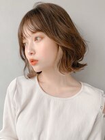 リヤン 表参道(lyann) 斜めバングワンカールミディアムレイヤーカット#203g0130