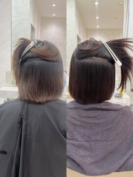 シンズ 銀座(sins) ボワっと広がる癖毛さんも、sinsで理想のタイトボブに♪