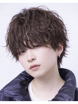 AI TOKYO+Sea MEN'S横浜 MEN'Sパーマ/MEN'Sカット【アイトーキョープラスシーメンズ】 ラウンドマッシュ/波巻きシャドウパーマ/横浜