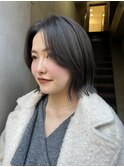 シークレットハイライトグレージュ大人上品細めハイライト20代