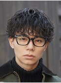ルーズショート/シャドウパーマ/軽めマッシュ/波巻きパーマ
