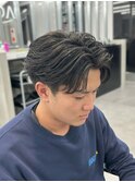 広島メンズ/フェザーパーマ/毛流れパーマ