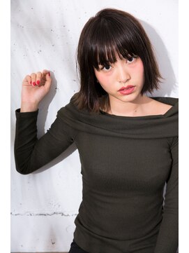 ベイルーム(BAYROOM by HONEY omotesando) 【BAYROOM横浜】切りっぱなし外ハネ×ダルグレージュボブ