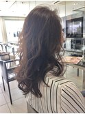 艶髪アッシュグレーロング