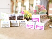 カラー剤とパーマ剤にもこだわります！ひとりひとりにあった薬剤でお肌と髪に優しい施術を♪