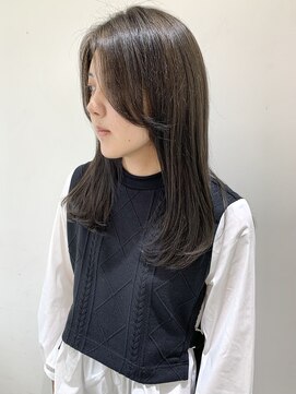 フォーク FOLK 【FOLK】暗くても透明感FOLKのアッシュ♪長め前髪セミロング☆