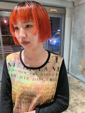 ハマモト オレンジミニボブ