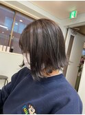 (ayame巣鴨)外ハネボブ_アッシュ_ハイライト_前髪あり_巣鴨