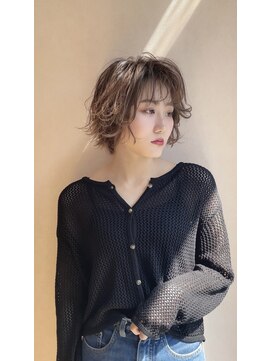 マッシュアンドマッシュアヴェダ ららぽーと福岡店(mash&mash AVEDA) 透明感UP　30代40代50代　ウェーブボブ　福岡博多　ららぽーと