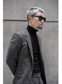 大人男子のブリーチカラー