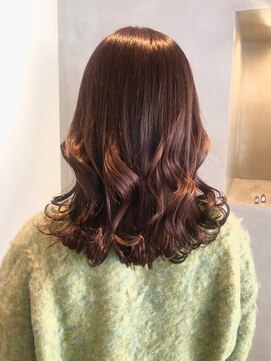 アンド アノン(and anon) ラベンダーグレージュ くびれヘア 20代30代