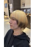 髪質改善トリートメント＆ブリーチエンドカラー