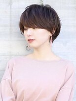 アンド ストーリーズ(&STORIES)&nbsp;前髪あり耳掛け丸みくびれショートボブ20代30代40代50代(蘭)