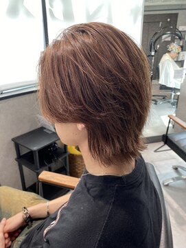 ネクストネオ 静岡(NEXT NEO) NEXTNEO【櫻田】静岡メンズブラウンカラーセンターパートウルフ