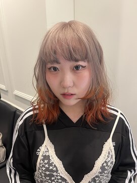 softなWhitebeige × fox color