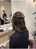 ハーフアップアレンジ