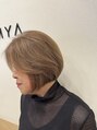マヤ 敷島店(MYA) ショートボブのハイライトも透明感あって素敵です