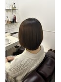 ツヤ髪×ミディアムストレート