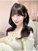 韓国ヘア ワンホンヘア くびれヘア レイヤーカット