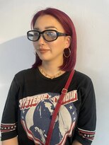 ナツ(Natu.) 落ちるred×切りっぱなしbob/友菜