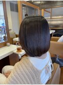 髪質改善ストレート×ボブ