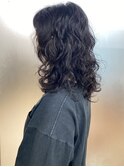  【morio池袋】〓黒髪ミディアムウルフ・ナチュラルウェーブ〓