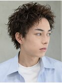 メンズスパイキーショートマッシュピンツイストスパイラルパーマ