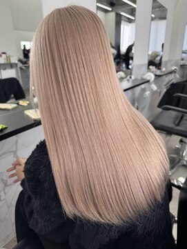 エゴル ナゴヤサカエ(ENGOL NAGOYA SAKAE) 坂野貴哉ミルクティーベージュ/ハイトーンカラー