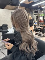 ラピス 大阪心斎橋店(Lapis)&nbsp;(REIYA)ミルクティーグレージュ×エクステ50cm