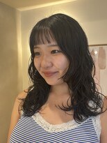 ラヴィズム 名駅店(LUVISM)&nbsp;パーマ/レイヤー/顔周りレイヤー/艶カラー/ミディアムパーマ