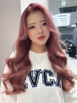 ラルガ 黒崎(Raruga) ブリーチ/ピンク/ワンホンレイヤー/ピンクベージュ/ダブルカラー