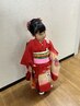 【にこにこ☆七五三:*】3歳、７歳（女児）日本髪ヘア＋着付け＋プチメイク
