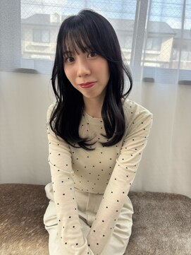 ユイマァル 岡山(YUIMARL) 透明感レイヤーニュアンスウルフ顔周りレイヤー韓国くびれ巻き