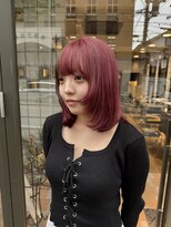 クリアー オブ ヘアー 藤が丘店(clear OF HAIR) ピンクとブラウンのデザインカラー