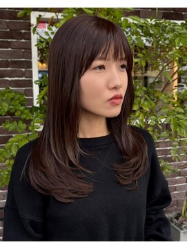 アズグロウ エクラ(AS GROW 'eclat) 上品ダークブラウンレイヤー似合わせカット