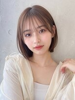 ノア 三宮店(NOA)&nbsp;【NOA】耳かけショートボブ×透け感カラー×髪質改善
