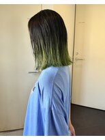 ニコフクオカヘアーメイク(NIKO Fukuoka Hair Make)&nbsp;ライムグリーン/裾カラー/エンドカラー/デザインカラー