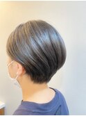 大人可愛い丸みショート